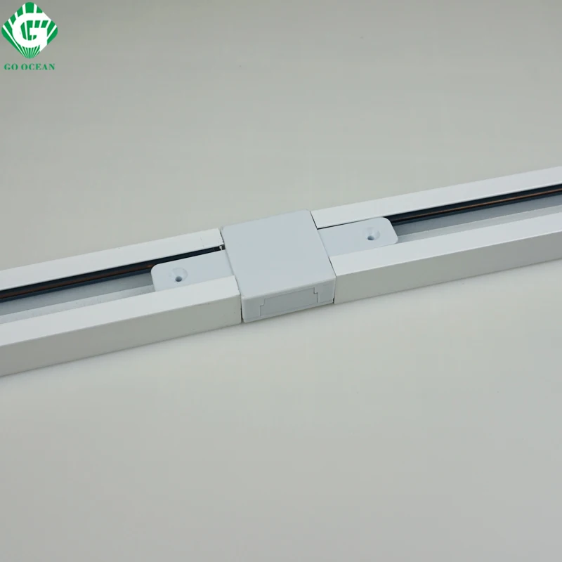 GO OCEAN Track lighting Rail Connector I Straight Connectors for Track Light Rail Fixture System Auminum Rail Connector (5)