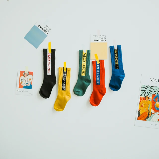 NEW ARRIVAL! FALL/WINTER Kids Girls Pure Cotton Socks Short Toddle Knee high Socks For Girl Boy Child Long socks