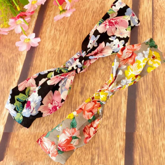 Petti Girls Knot Headband Sakura Printed Baby Headband Sakura Floral
