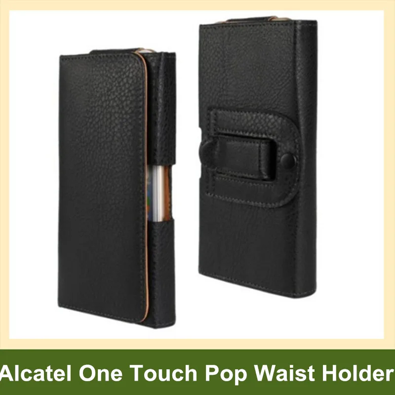 Классный Чехол-книжка из искусственной кожи для Alcatel One Touch Pop C1/C2/C3/C5/C7/C9 Прямая