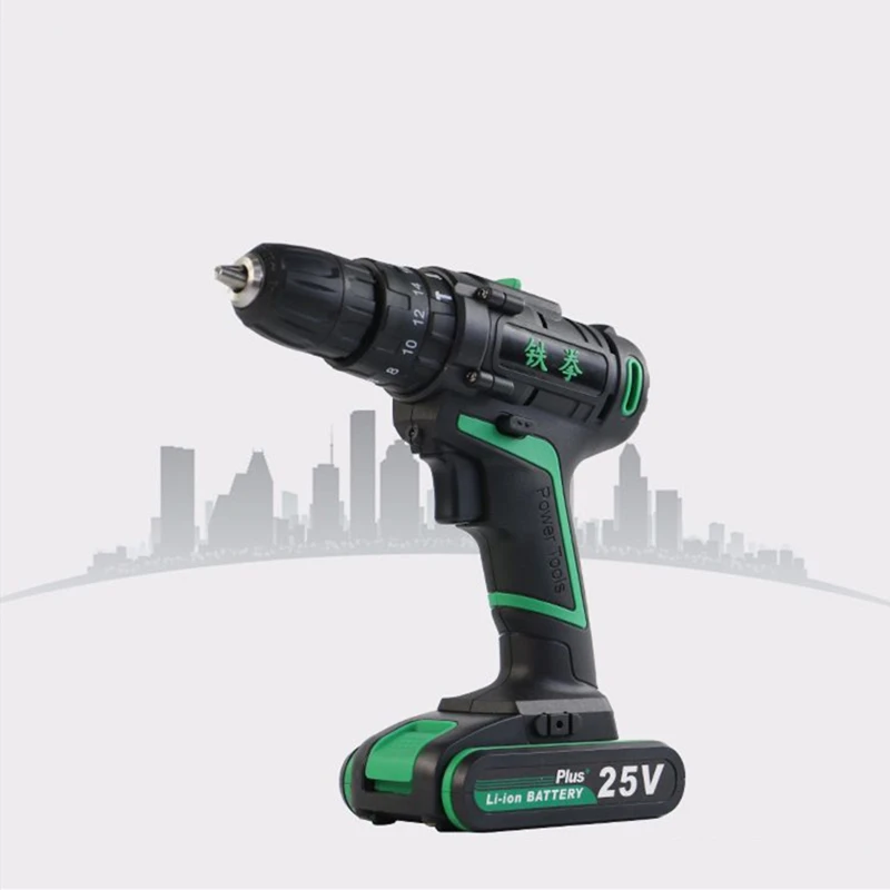 

Multi-function25V Impact Electric Screwdriver Home Diy Power Tools Hand Drill Battery Drill Electric Cordless Hammer Drill