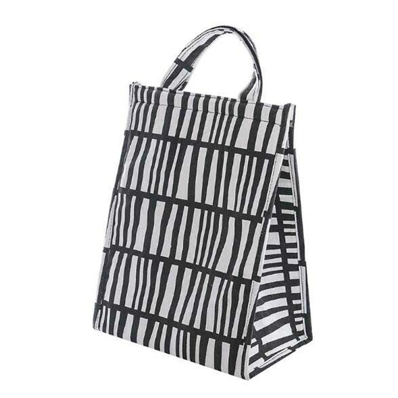 Новая мода Портативный Ланч сумка для хранения коробок изолированный тепловой охладитель бенто для пикника Высокое качество для женщин детей мужчин - Цвет: D