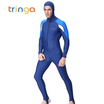 

Surfing Wetsuit Hooded Men Surf Suit Women Wet Suits For Swimming UV Sun Protection One-piece Diving Swimsuit Rash Guard