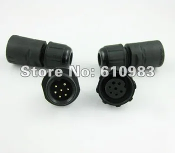 

(10 sets\lot) M14 7Pin Waterproof Connector adapter IP68 waterproof rating connector
