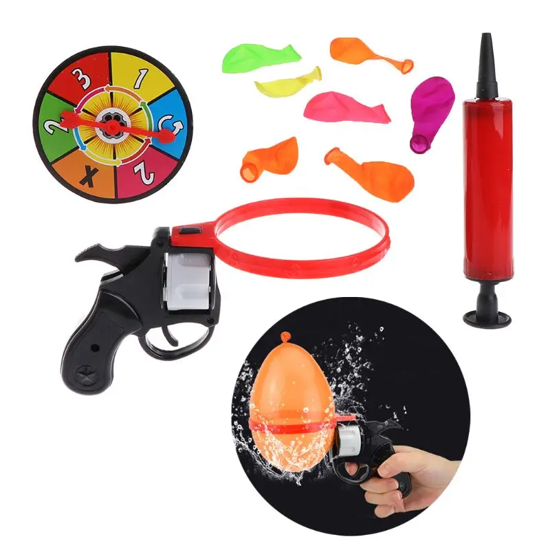 

1 Set High Quality Russian Roulette Model Balloon Gun Pistol Bang Party Game Fun Tricky Toy Gifts for Adults Kids Boys Girls