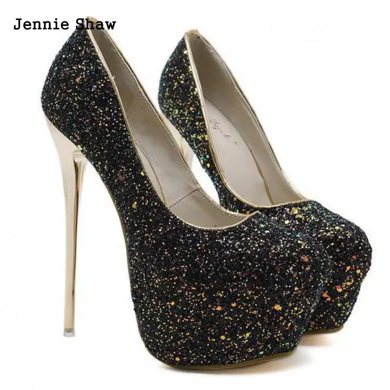 Thin Heels Party Summer Fashion Extreme High Heels Sexy Pumps Platform Stiletto Women Shoe Size 43 44 45