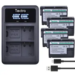 Tectra 4xen-el15 ENEL15 Замена Li-Ion Bateria + LED Дисплей USB двойной Зарядное устройство для Nikon D7000 D7100 D800 D800E D600 D610