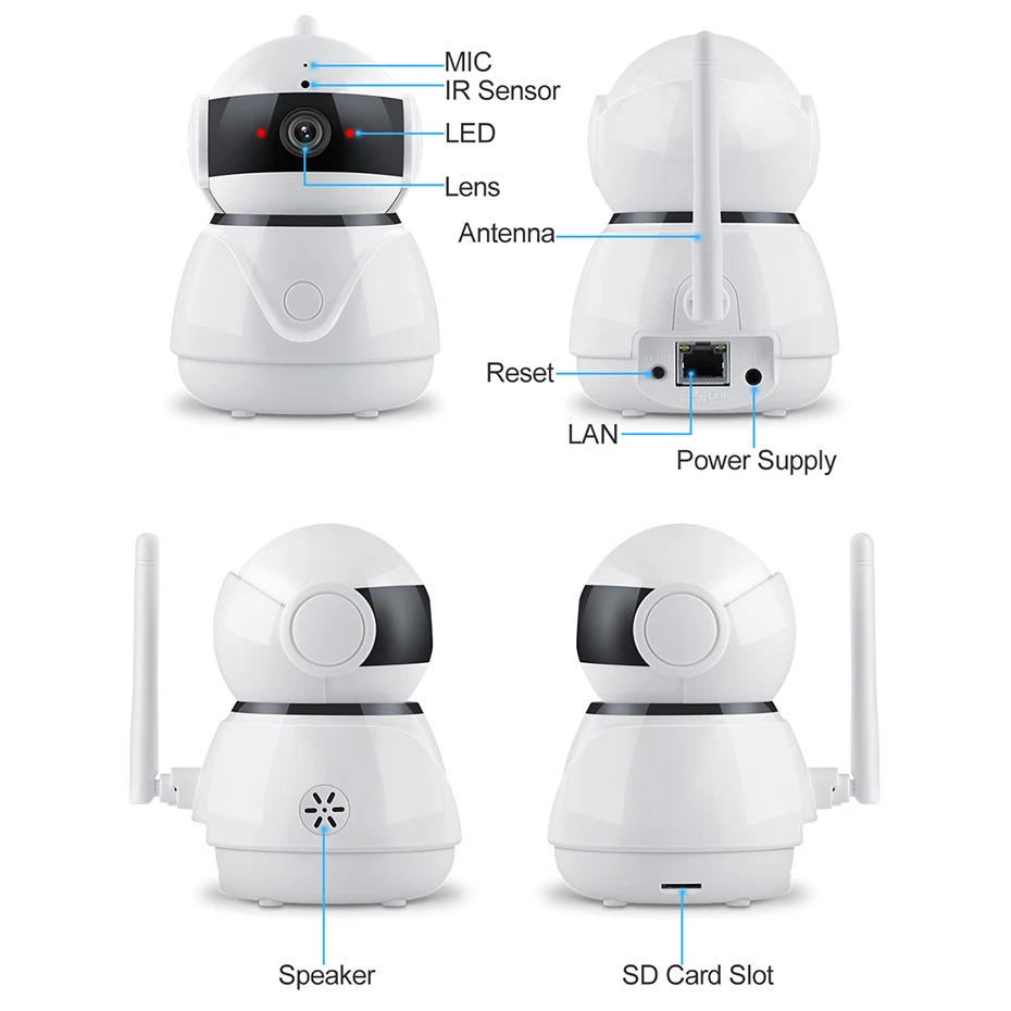 Techege 1080 P беспроводной проводной камера двухстороннее аудио Wi Fi Smart Security