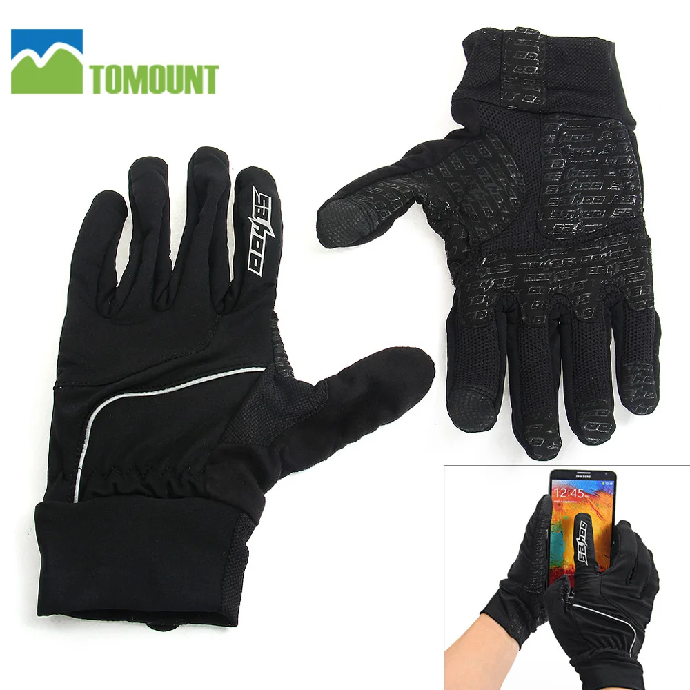 TOMOUNT Touchscreen Gloves Bicycle Full Finger Touch Screen Gloves for