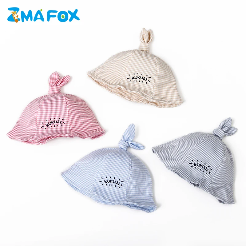 ZMAFOX/Панама для маленьких девочек детские клетчатые мягкие шляпы-федора детей