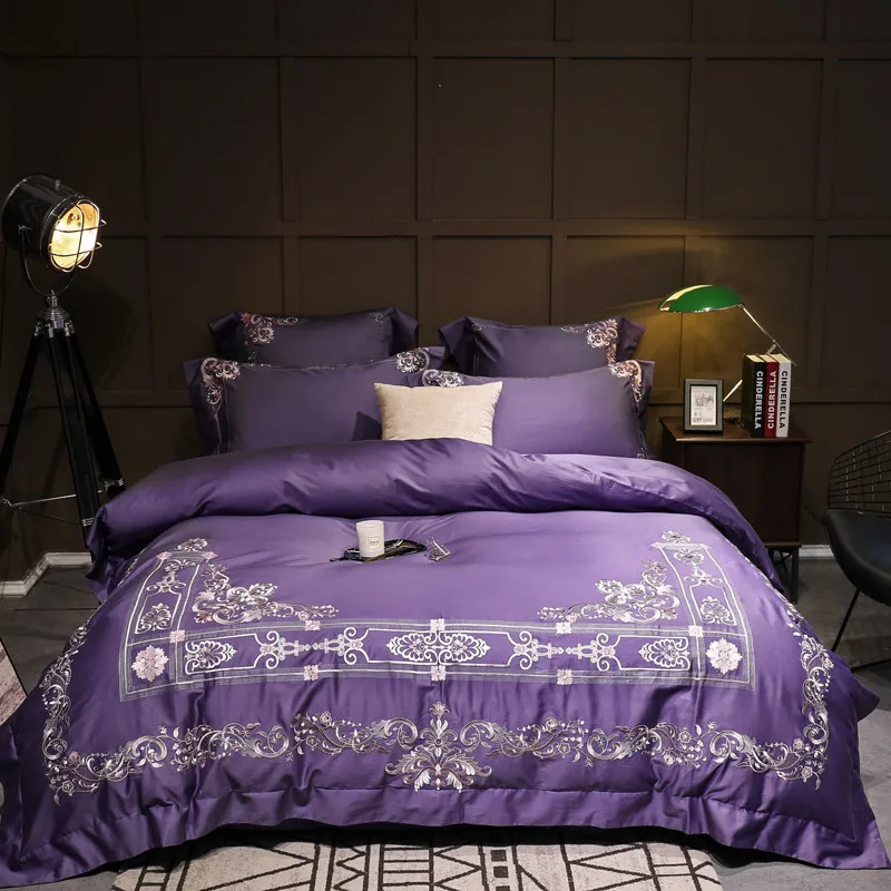 aubergine bedding
