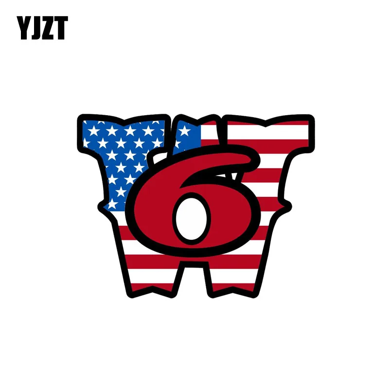 YJZT 12.2CM*9.4CM Personaltiy Firefighter Worcester 6 USA Flag Car Sticker PVC Decal 12-0678 | Автомобили и мотоциклы