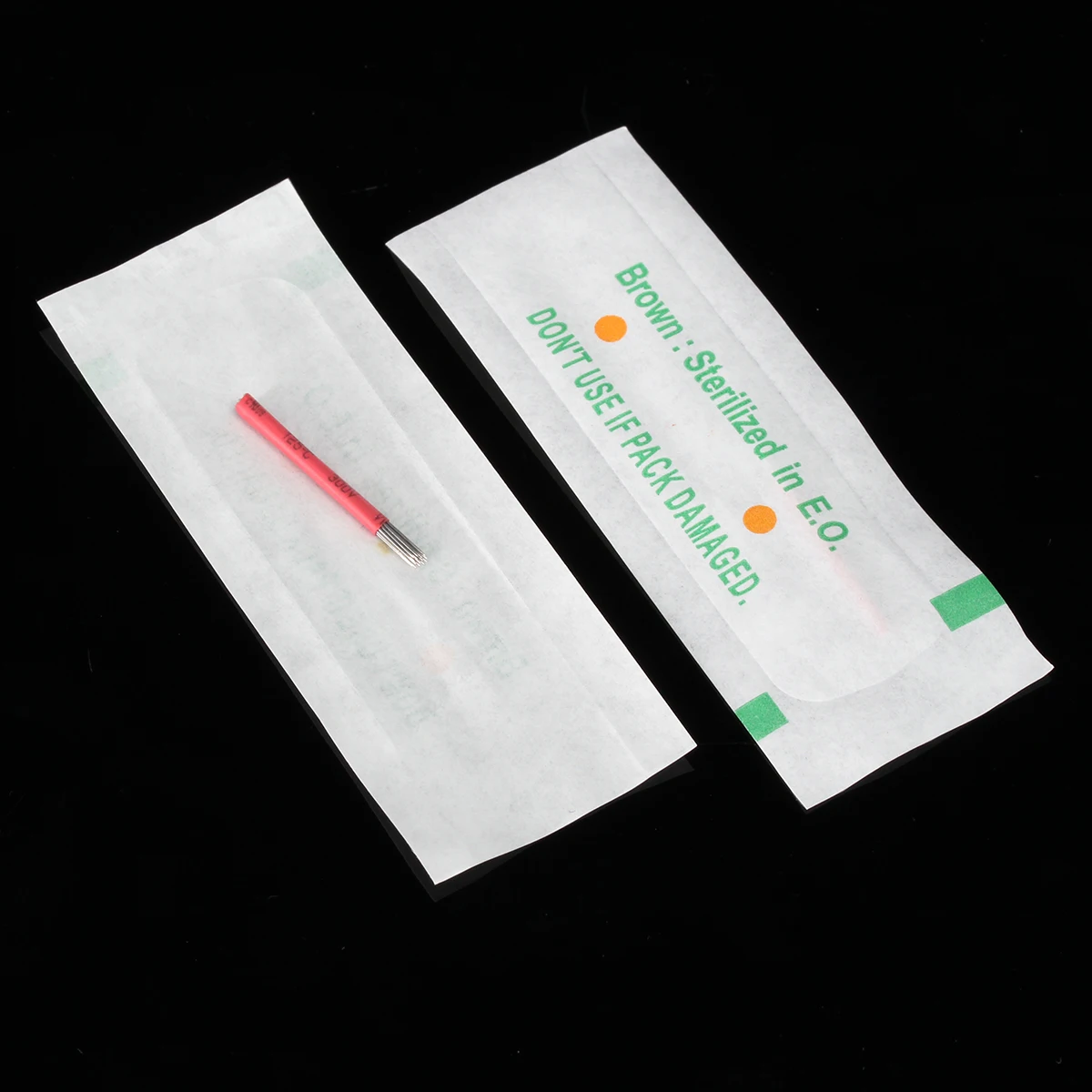 

10pcs/packs Permanent Makeup Fog Eyebrow Tattoo 19 Bevel Round Needles Microblading Needle 3D Embroidery Tool For Beauty Tebori