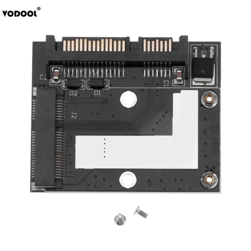 VODOOL мини конвертер адаптер карта для mSATA Mini PCI-E SSD до 2,5 дюймов SATA 6,0 Гбит/с порт 57X46 мм добавить на карту