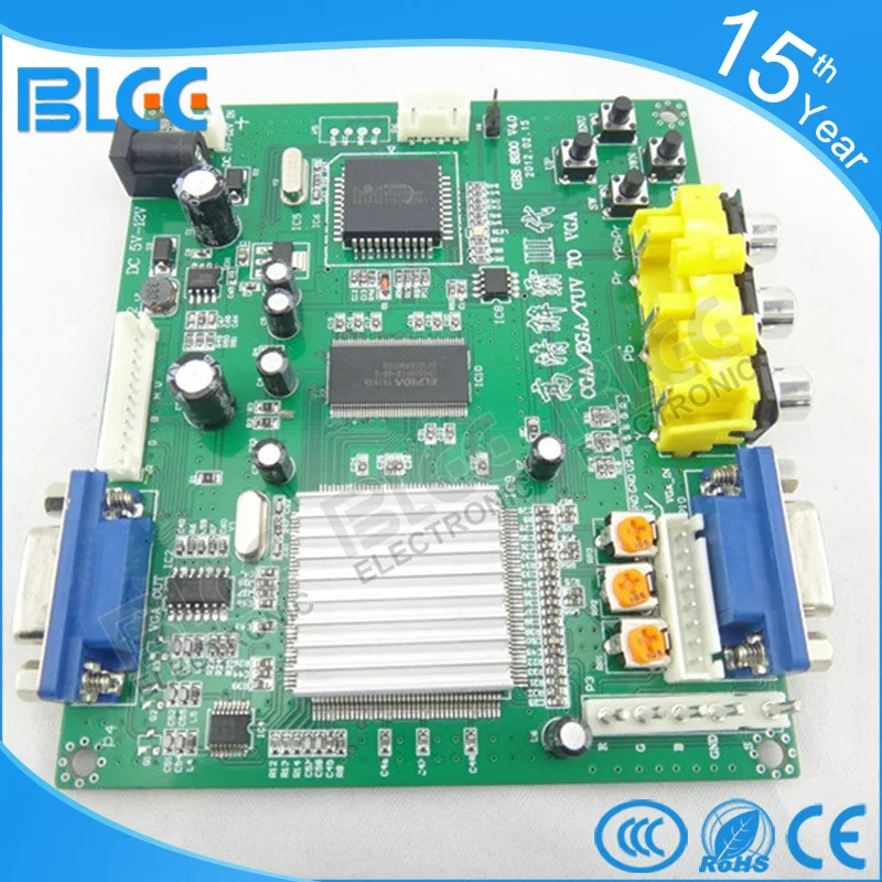 1pc New brand RGB TO VGA Converter PCB hd Arcade CGA to ...