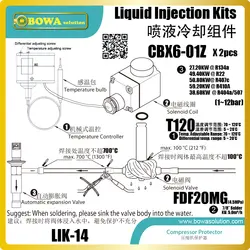 Впрыска жидкости Наборы обеспечивают идеальное решение для охлаждения высокое и средняя температура винтовые компрессоры в охладители