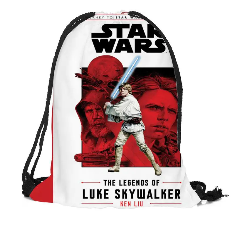 

Custom Star Wars 8 The Last Jedi Knights Backpack Drawstring Bag Travel Beach School Bag Multi-function Backpack Printing