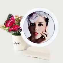 Standing Hanging Led Makeup Mirror With Light Shower Bath Mirror Desktop Table Mirrors For Shaving Bedroom Cosmetics Make Up