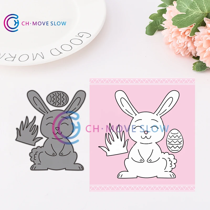 

CH Easter rabbit Metal Cutting Dies 3D DIY Scrapbooking Carbon Sharp Craft Die Photo Invitation Cards Decoration