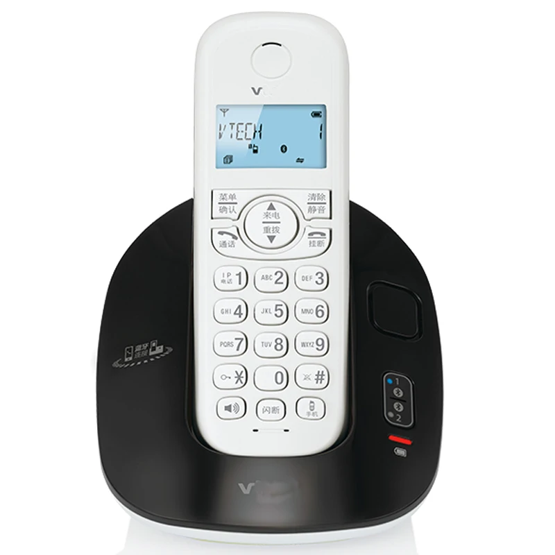 2.4 جيجا هرتز DECT6.0 bluethooth مكتب هاتف المنزل اللاسلكي الأرضية مع واحد اثنين أجهزة بلوتوث اللاسلكية