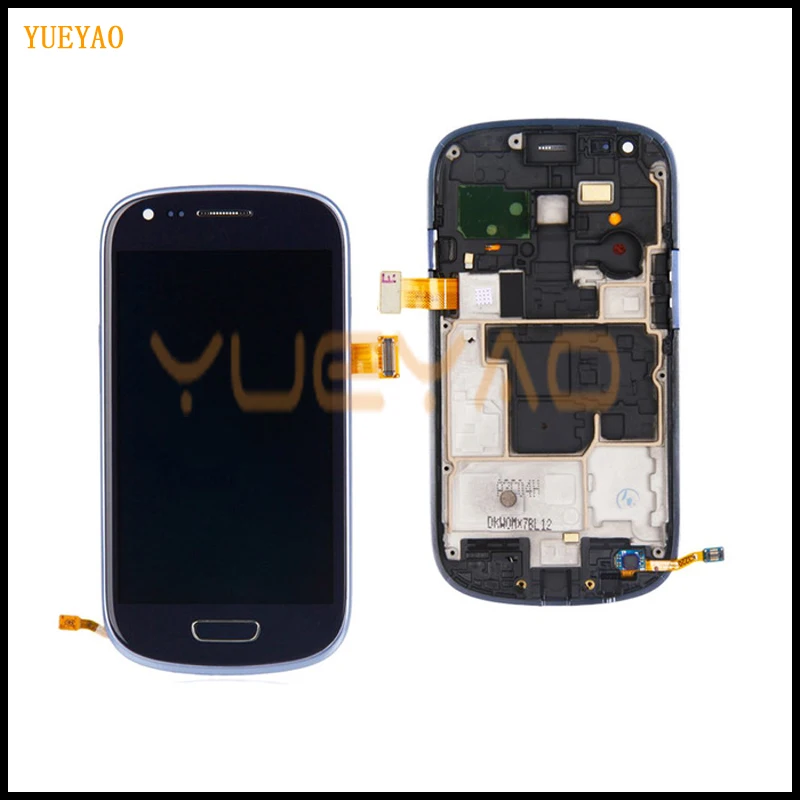 

Replacement For Samsung Galaxy S3 Mini i8190 LCD Display Touch Screen With Frame Assembly White/Blue