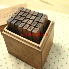 Почерк алфавит штамп набор с деревянной коробкой DIY забавная работа Uppercase Lowercase штампы, 2800 шт 28 шт./компл