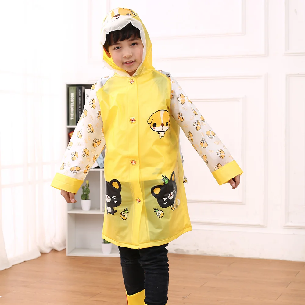 YEZIJIN Women Solid Rain Jacket Outdoor Plus Waterproof Hooded Raincoat Windproof