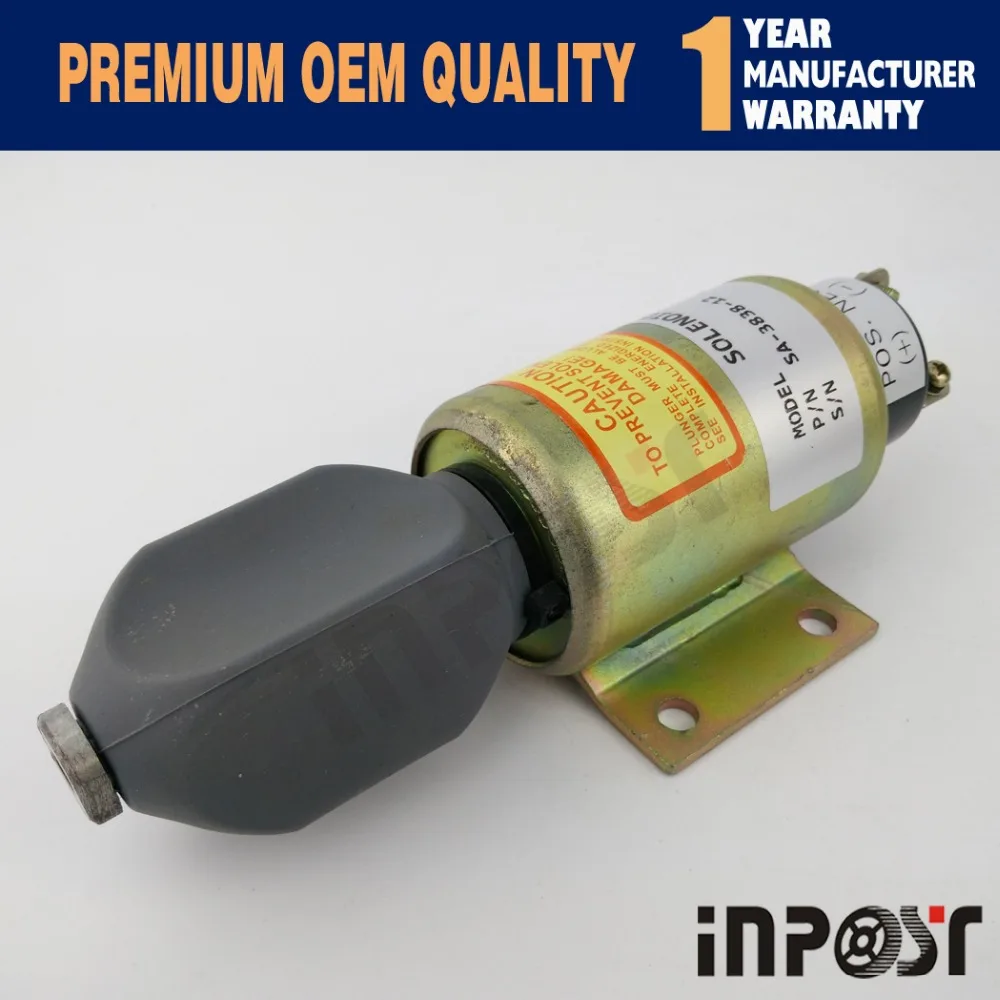 

STOP SOLENOID SA-3838-12 2003-12E7U1B1S2A 12V FOR EXCAVATOR