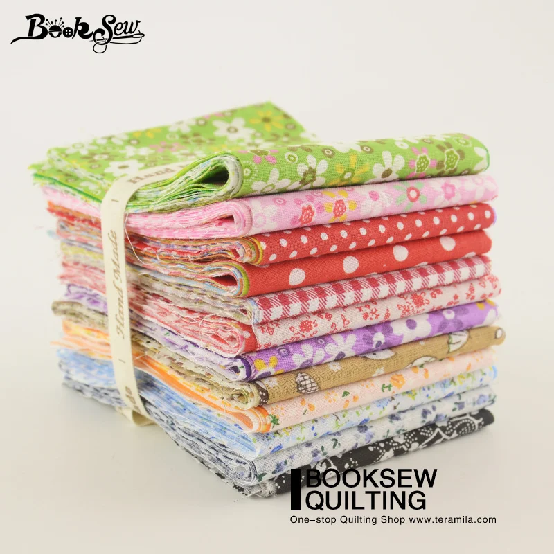 84PCS/ Lot 9CMx50CM Booksew Cotton Plain Fabric Jelly Rolls Strip Mixed Color Quilting Patchwork Home Textile DIY Crafts Sewing
