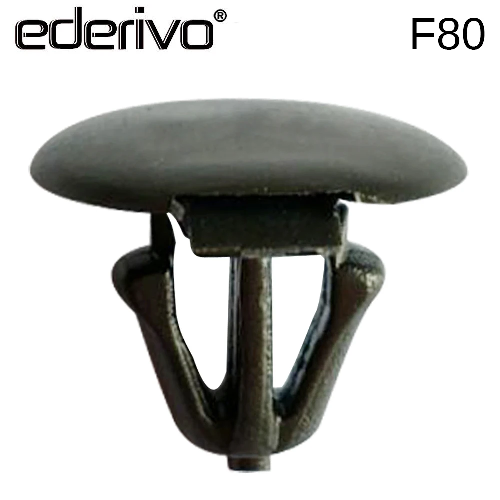Ederivo 1PCS F80 9.2mm Hole Car Clips Fastener Nylon Shield Retainers Rivets Sealing Strip Fixed Clip for Toyota RAV4 LS450 | Автомобили и