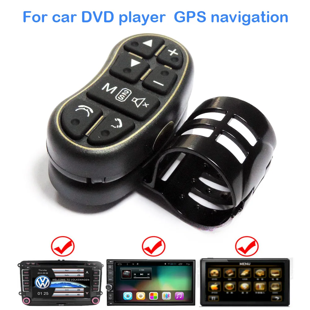 

Car Steering Wheel Media Button Remote Control for Auto Stereo DVD GPS / 2 Din Study Head Unit Wireless Controller 7 Keys