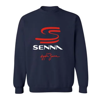 

Hot High Quality Cotton Long Sleeve Sweatshirt Men Clothes Ayrton Senna DRIVEN TO PERFECTION Funny Hoodies Sweatshirts Men