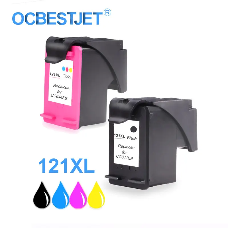 121 121 XL Refill Ink Cartridge Replacement for HP Deskjet D2563 F2423 F2483 F2493 F4213 F4275 