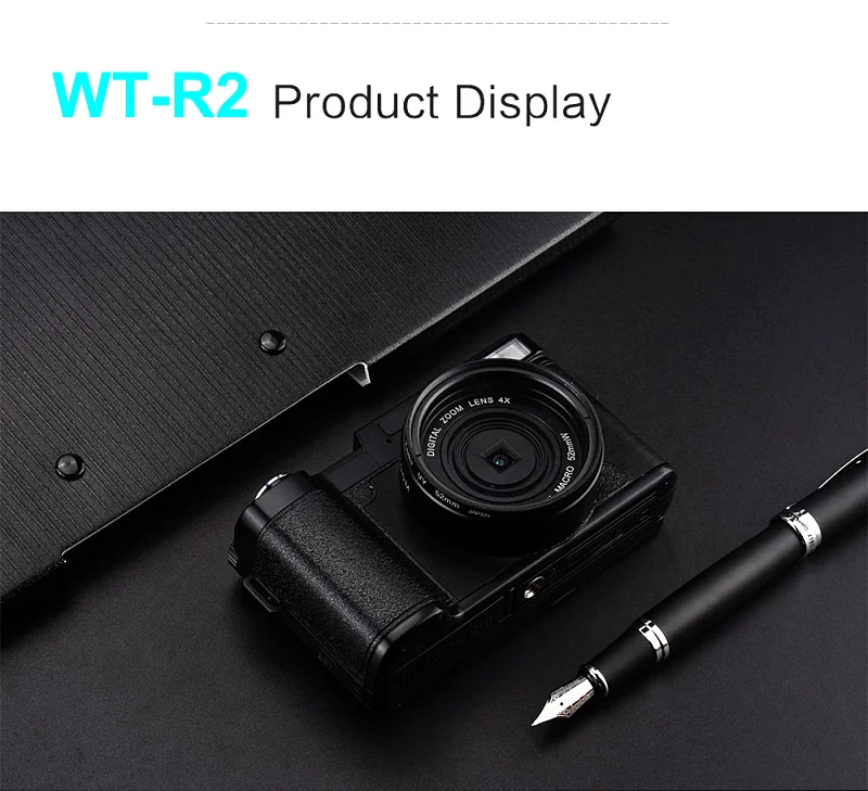 Winait WT-R2 DSLR камера 24MP съемка 8.0MP CMOS профессиональная цифровая камера 3," ЖК-дисплей FHD 1080P цифровой видеорегистратор