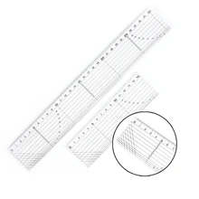 Прозрачный стегальная швейная Лоскутная ног соответствие линейка сетка режущей кромки одежда на заказ ручной работы линейка, измерительный инструмент 5*15/30 см