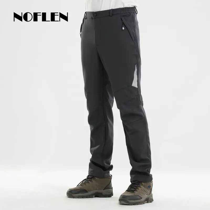 Noflen الشتاء الرجال سراويل للتسلق في الهواء الطلق الرحلات سوفتشيل النساء السراويل للماء صامد للريح الحرارية التخييم التزلج تسلق