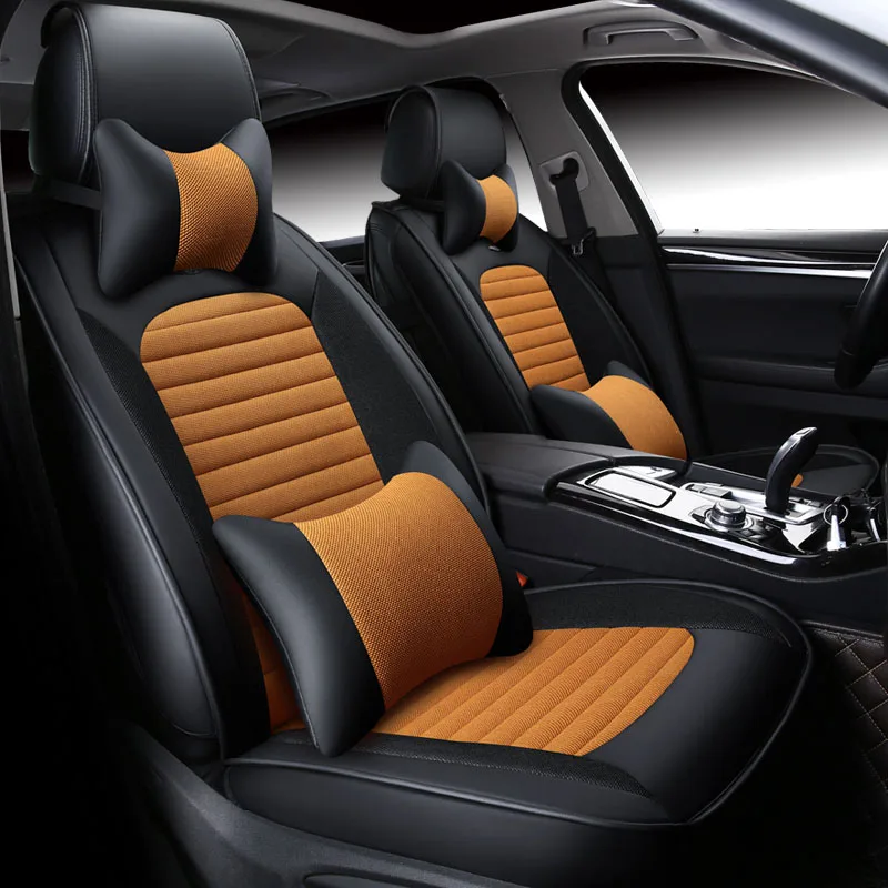 Universal leather car seat covers Interior Accessories for Volkswagen