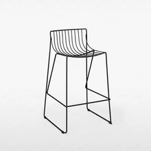Железный барный стул высокий стул минималистичный Ресторан Бар Кафе уличный барный стул может быть сложен промышленный ветер