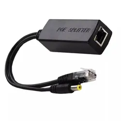 YG05 активный участник сплиттер Мощность Over Ethernet 48 v до 12 v 1a-2a Ieee802.3af Стандартный Тип кабель адаптер POE черный Цвет