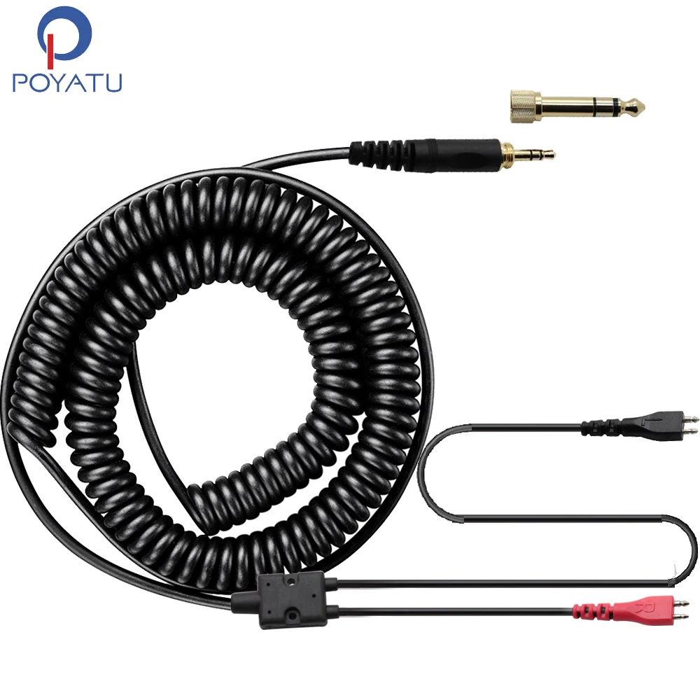 Spring Relief Coiled Cable For Sennheiser HD25 HD25-1 II HD25-C HD25-13 Headphone Replacement Cord Upgrade Cables Extra Length