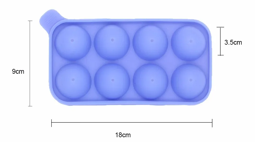 8 полости, шаровая форма для леденцов, силиконовые инструменты для выпечки, решетки, сделай сам, форма для льда, форма для конфет, желе, инструменты для выпечки