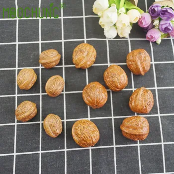 

Cheap Artificial Walnuts Festive Party Supplies Fall Harvest Fake Nuts Mini Fruits Home Party Decorations House Kitchen Decor