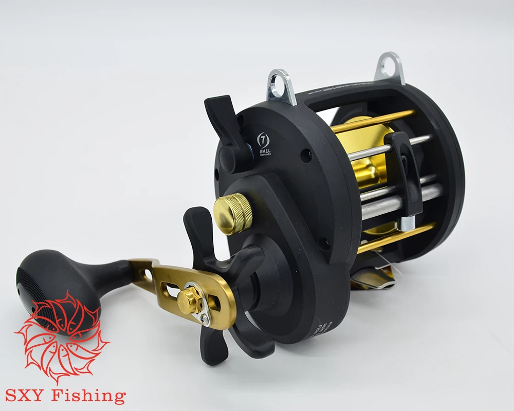 

SXY FISHING EOM30/50 Cast drum wheel Deep-sea fishing wheel Fishing force 15kg All metal fishing wheel 9 shaft Towing wheel