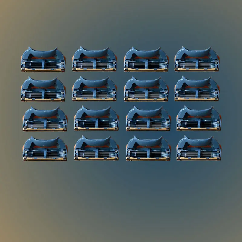 Baratos ¡16 unids pack! Cuchillas de afeitar de alta calidad casetes de afeitar cuidado facial para hombre cuchillas de afeitar compatibles con gillettee fusione