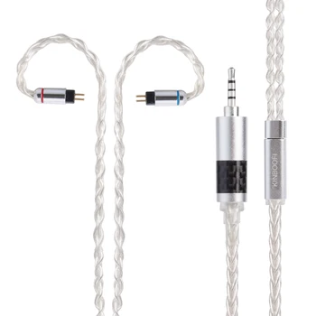 

AK 8 Core Tin Plated Copper Cable 2.5/3.5/4.4mm Balanced Cable Earphone Upgrade Cable With MMCX/2Pin For ZSN ZSX ZS10 TRN X6 C12