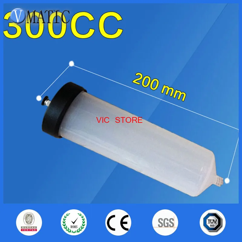 NEW Thickening explosion-proof 300CC Helix Luer Lock Tip Dispenser Syringe Barrel w Adapter NEW Thickening explosion-proof 300CC Helix Luer Lock Tip Dispenser Syringe Barrel w Adapter
