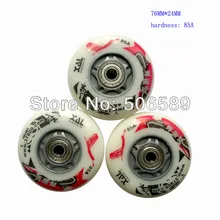 Роликовые колеса xinaolin мигающие колеса 80 мм 76 мм хорошее качество