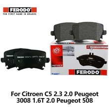 4pieces/set Ferodo Front Car Brake Pads For Citroen C5 2.3 2.0 Peugeot 3008 1.6T 2.0 Peugeot 508 2.3 2.0 FDB4160-D auto part