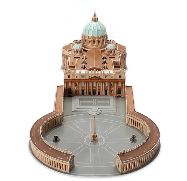 Бумажная 3D головоломка модель Ватикан Св. Петра's Basilica Deluxe XL Большой|Пазлы| |