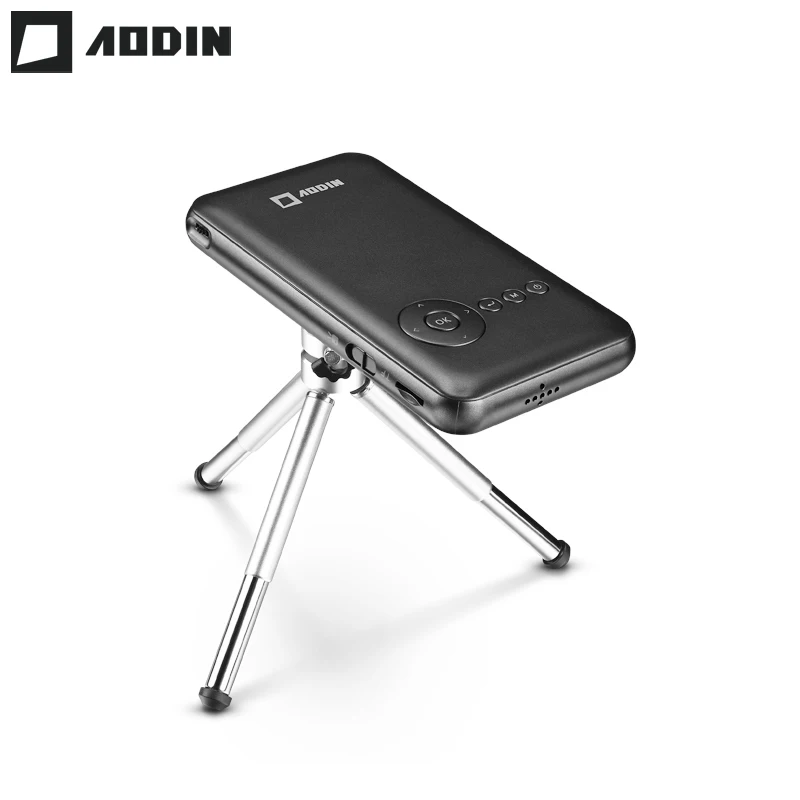 AODIN M6S 32G Smart mini portable projector DLP pocket projector HDMI IN Android LED projector HD 1080P Home theater Smartphone